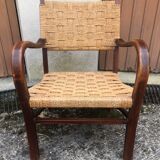 Rope and beech armchair by Erich Dieckmann 1930