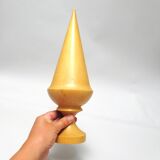 Turned wood obelisk sculpture