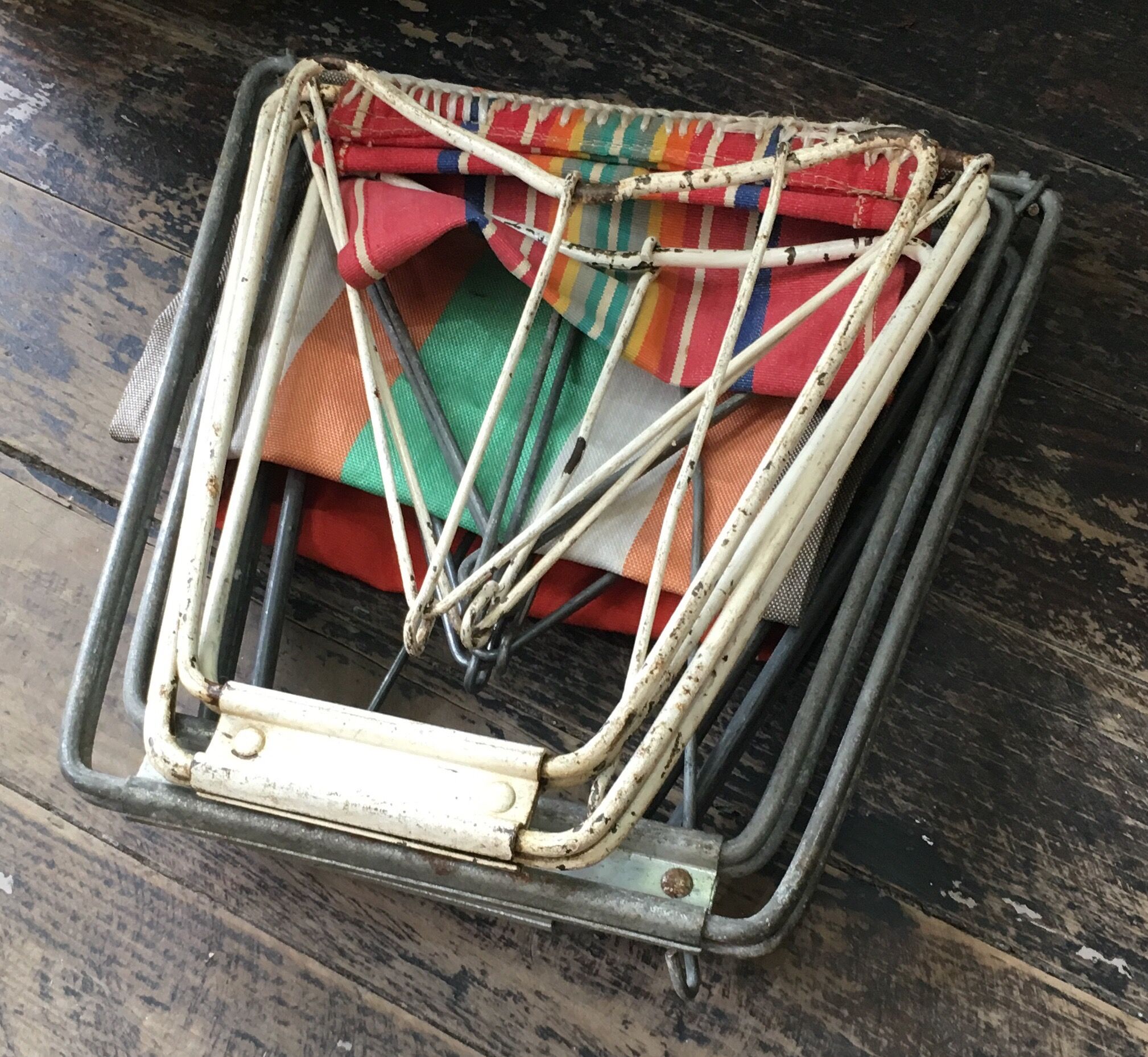 Série de 3 tabourets pliants