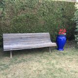 Former parisian bench with cast base