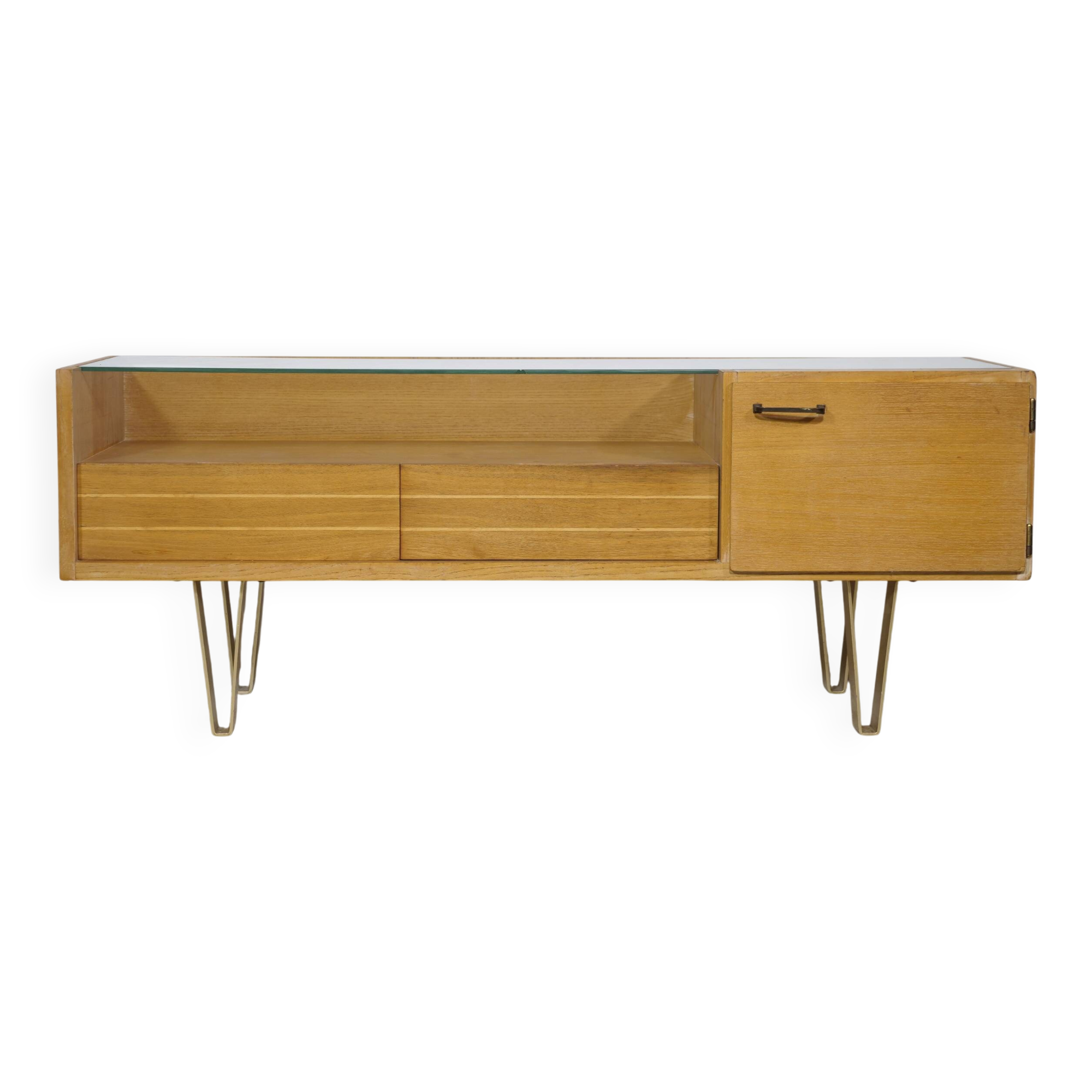 Mid-Century Design Lowboard with Original Hairpin Legs from Germany, 1960s
