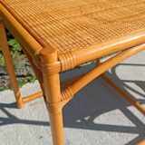 2 tables gigognes en rotin