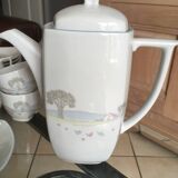 Limoges porcelain coffee service by Philippe Deshouilières