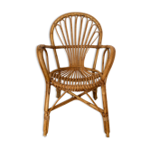 Vintage rattan armchair