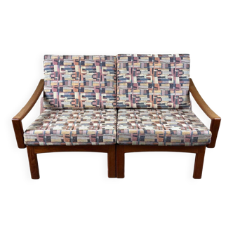 1960s/70s Teak 2-seater sofa by Glostrup Møbelfabrik Denmark Design