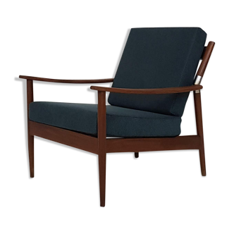 Scandinavian modern, teak lounge chair, Denmark, 1960’s
