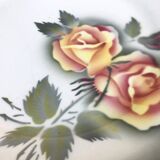 1940s Flat plate Earthenware Digoin Sarreguemines France model Odile