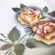 Années 1940 Assiette plate Faïence Digoin Sarreguemines France modèle Odile