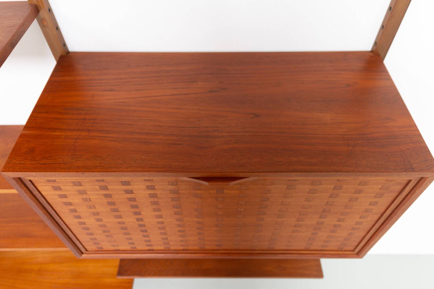 Danish Modern 5-Bay Modular Teak Wall Unit by Poul Cadovius for Cado, 1950s