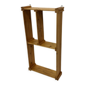 Vintage Wall shelf rack Pinewood wood 70s design