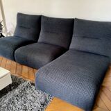 Roche Bobois calm weather sofa black mottled
