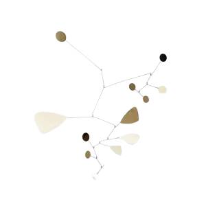 Very large mobile brass sculpture