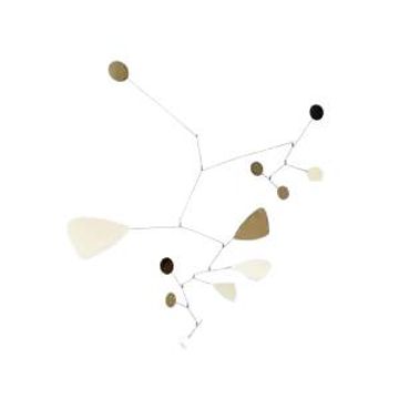 Very large mobile brass sculpture