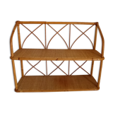Rattan and wicker shelf
