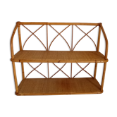 Rattan and wicker shelf