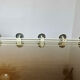 Wall-mounted coat rack in lacquered metal 40s 50s