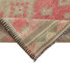 Hand-knotted vintage turkish beige runner rug 86 cm x 354 cm