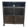 Industrial Vintage Metal Bar Cabinet in Iron and Steel with Mesh Doors