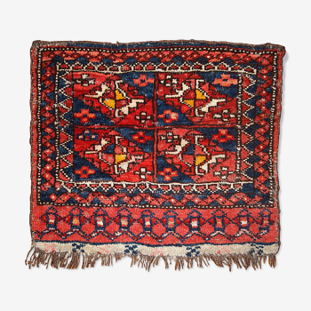 Carpet Uzbek 42 cm x 48cm 1870 s