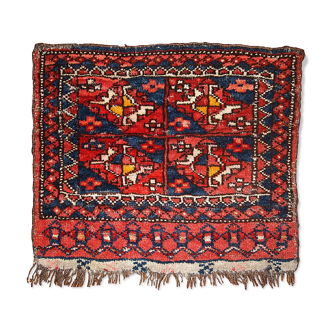 Carpet Uzbek 42 cm x 48cm 1870 s