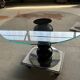Round glass table