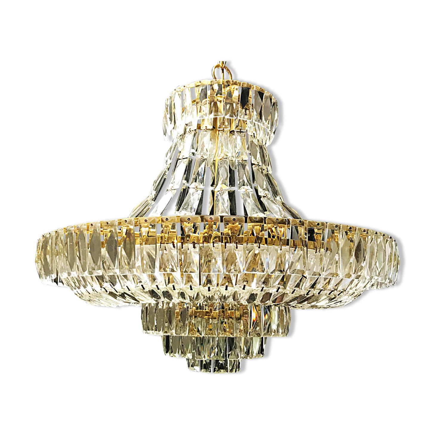 Murano crystal chandelier 1970