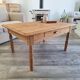 Farmhouse coffee table in solid wood, country style.