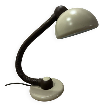 Lampe de bureau Klaus Hempel pour Hustadt Leuchten, ocre et beige, années 1970-80.