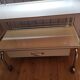 Rolling serving table with drawer
