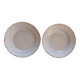 Flat dish and deep dish in porcelain