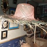 Palm straw pendant light