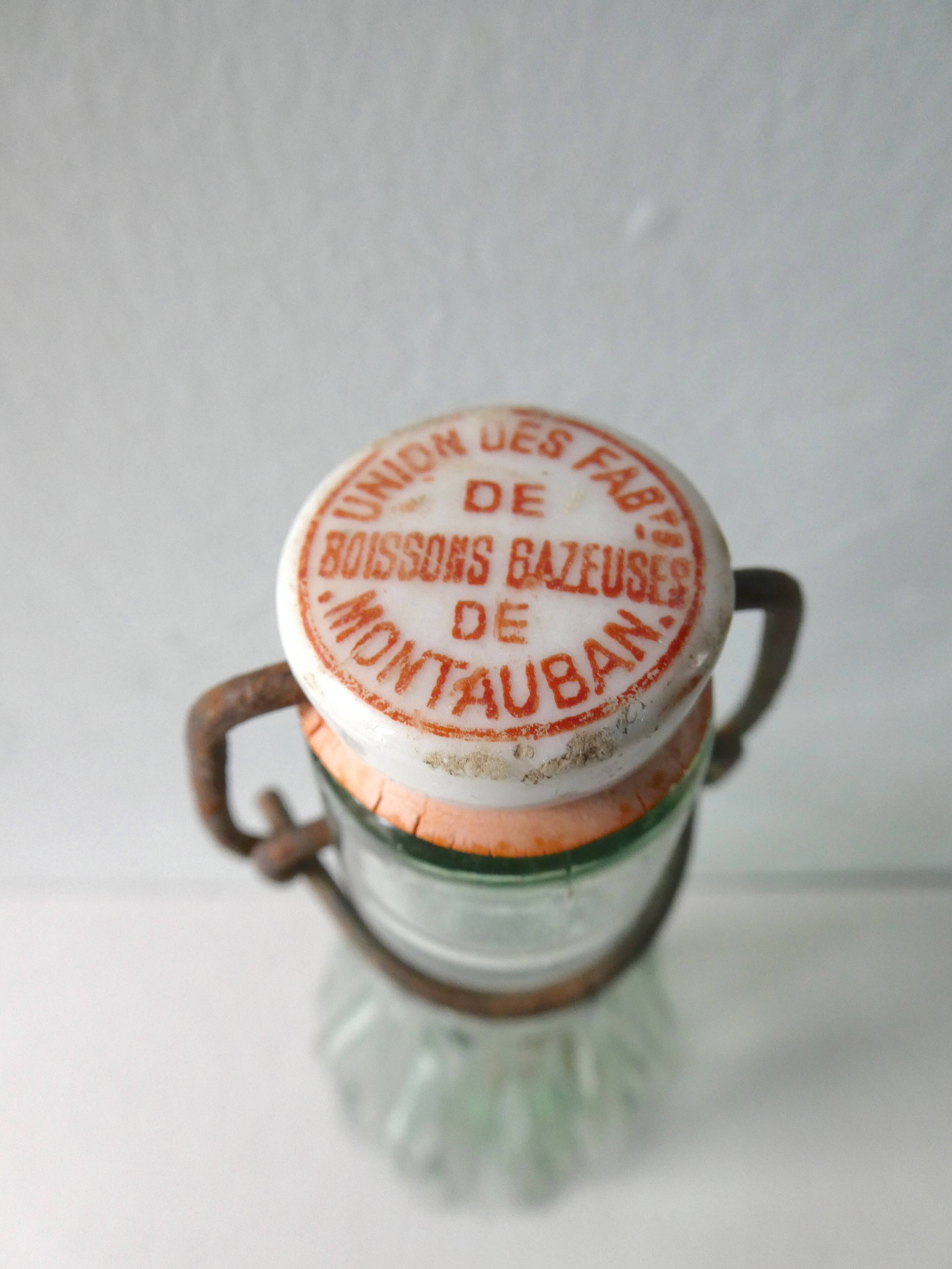 Montauban soft drink bottle from the years 60