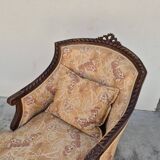 Chaise longue decorated with butterflies in Louis XVI style from the Napoleon III period