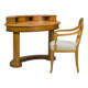Biedermeier Dressing Table and Armchair from Selva, Italy, Set of 2