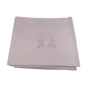 12 monogrammed cotton pad towels AL - Circa 1900
