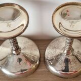 Set of 4 vintage silver dessert bowls – Made in Spain – 1960s