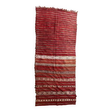 Tapis marocain kilim zemmour -  386 x 168 cm
