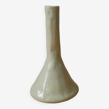 Vase soliflore en céramique émaillée vintage fabrication artisanale  poterie handmade
