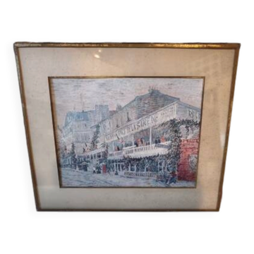 Drawing by Vincent Van Gogh "The Restaurant of the Mermaid"
