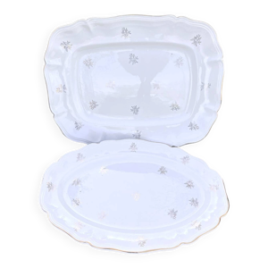 Plateaux de service en - porcelaine