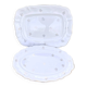 Plateaux de service en porcelaine Sanguimines français (ensemble de 2)