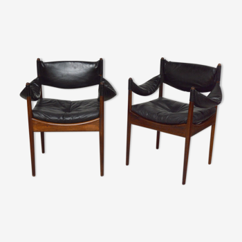 Pair of Modus armchairs by Kristian Vedel, 1960