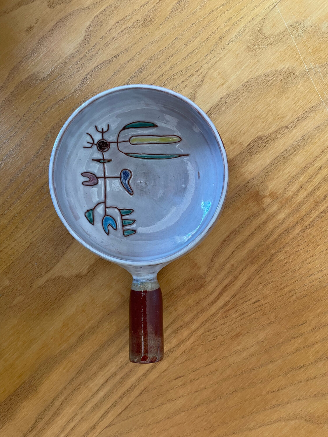 Jean Rivier ceramic fondue pot