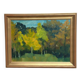 Swedish Oil on Panel – “Höst” by Ann‑Marie Ekbom Wikström