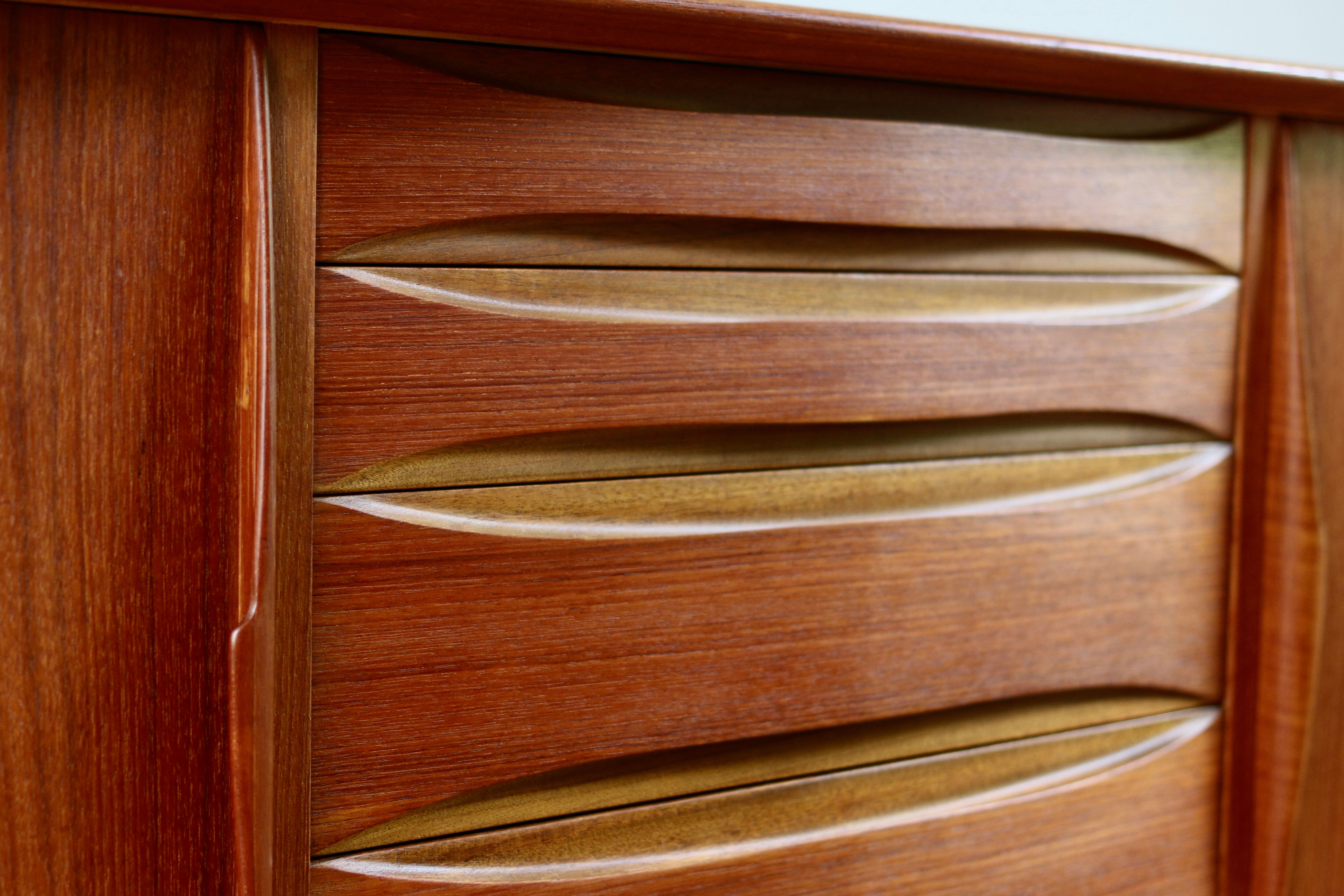 Vintage Scandinavian row Skovby Möbler model 63