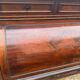 Secretary cylinder Mahogany white marble (Louis XVI style)