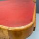 Bauhaus Walnut Writing Desk with Red Top