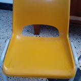 Pair of children's chairs year 70 R. Bontemps