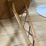 Round rattan table