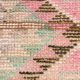 Tapis Couloir Rose à Médaillons, Tapis Turc Vintage, 86x364 Cm